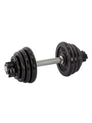 Гантель разборная чугунная FITMAN DAF-2023A 11.5 кг, гриф металлический, замок сегментированный зажим