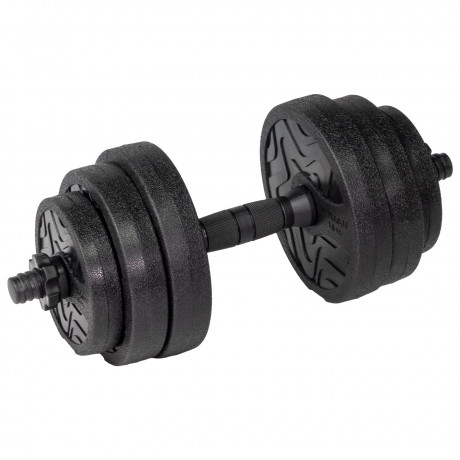 Гантель разборная FITMAN DAF-1020B 6.3 кг, диски пластик, гриф пластик эргономический