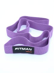 Тканевый эспандер FITMAN EF-2010-V, MEDIUM (10-20 кг), петля 205*4.5 см, светло-фиолетовый