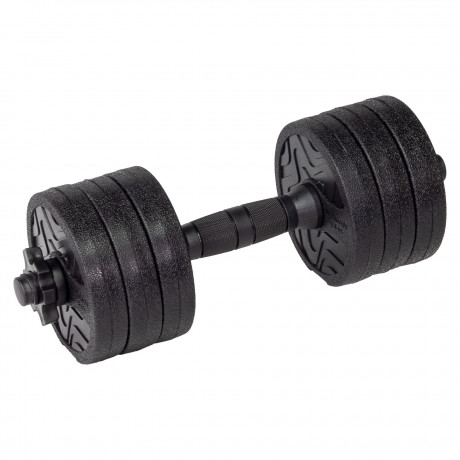 Гантель разборная FITMAN DAF-1020B 3.2 кг, диски пластик, гриф пластик эргономический