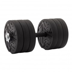 Гантель разборная FITMAN DAF-1022 17.1 кг, диски пластик, гриф металл с обрезиненной рукояткой