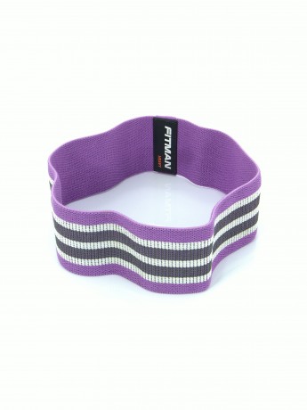 Тканевый эспандер для бедер FITMAN EF-2020, HEAVY (14-28 кг), петля 75*8 см, светло-фиотетовый