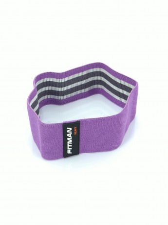 Тканевый эспандер для бедер FITMAN EF-2020, HEAVY (14-28 кг), петля 75*8 см, светло-фиотетовый