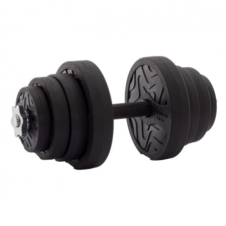 Гантель разборная FITMAN DAF-1022 13.1 кг, диски пластик, гриф металл с обрезиненной рукояткой