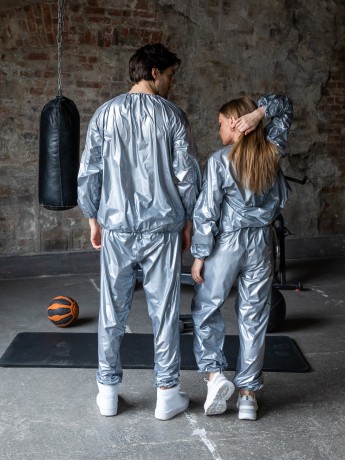 Костюм-сауна FITMAN SSF-1010 (серебристый, M)