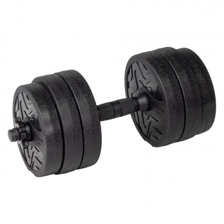 Гантель разборная FITMAN DAF-1020B 8.3 кг, диски пластик, гриф пластик эргономический