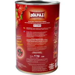 Томатный соус NAPAL для пиццы, для пасты, Brix 10-12, ж/б, 4 кг