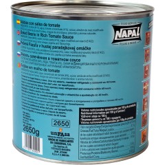 Фасоль NAPAL белая запеченная в томатном соусе (Baked beans), ж/б, 2.6 кг