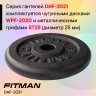 Гантель разборная чугунная FITMAN DAF-2021 10.6 кг, гриф металлический, замки гайка Вейдера