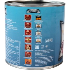 Фасоль NAPAL Кидни темно-красная в собственном соку (Red dark kidney beans), ж/б, 2.5 кг