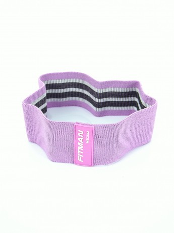 Тканевый эспандер для бедер и ягодиц FITMAN EF-2021-F, MEDIUM (10-20 кг), петля 75*8 см, фуксия