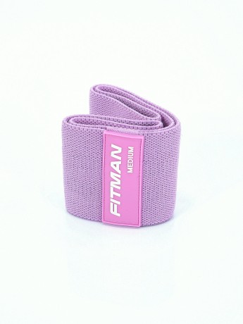 Тканевый эспандер для бедер и ягодиц FITMAN EF-2021-F, MEDIUM (10-20 кг), петля 75*8 см, фуксия