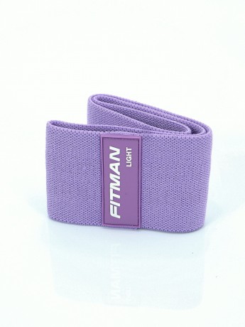 Тканевый эспандер для бедер и ягодиц FITMAN EF-2021-V, LIGHT (6-12 кг), петля 75*8 см, фиолетовый