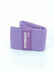 Тканевый эспандер для бедер и ягодиц FITMAN EF-2021-V, LIGHT (6-12 кг), петля 75*8 см, фиолетовый