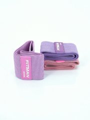 Комплект тканевых эспандеров для бедер и ягодиц FITMAN EF-2021-SET3, 3в1, Петли 75*8 см