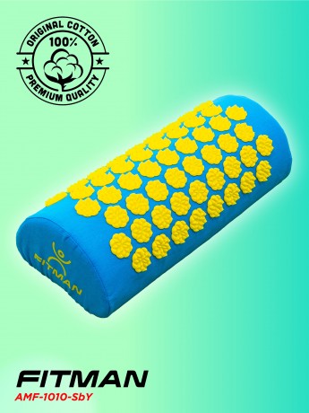 Аппликатор Кузнецова FITMAN AMF-1010-SbY (синий/желтый) с подушкой в комлекте, лямки, чехол