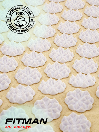 Аппликатор Кузнецова FITMAN AMF-1010-BgW (бежевый/белый) с подушкой в комлекте, лямки, чехол