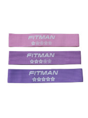 Комплект тканевых эспандеров FITMAN EF-2031-SET3, 3в1, Петли 66*6 см