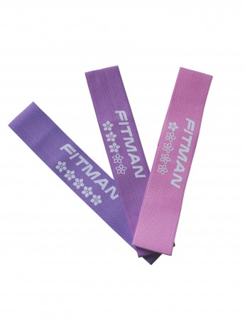 Комплект тканевых эспандеров FITMAN EF-2031-SET3, 3в1, Петли 66*6 см