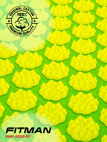 Аппликатор Кузнецова FITMAN AMF-2010-GY (зеленый/желтый), лямки, чехол