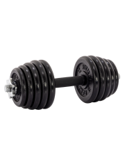 Гантель разборная чугунная FITMAN DAF-2022 20.9 кг, гриф металлический с обрезиненной рукояткой, замок гайка Вейдера