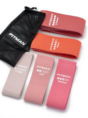 Комплект тканевых эспандеров FITMAN EF-2033, 5в1, Петли 66*6 см