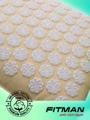 Подушка массажная с иглоаппликаторами FITMAN AMF-3011-BgW (бежевый/белый)