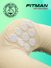 Воротник массажный с иглоаппликаторами FITMAN AMF-3020-BgW (бежевый/белый)