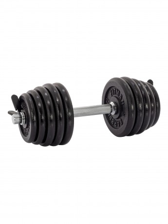 Гантель разборная чугунная FITMAN DAF-2023B 20.6 кг, гриф металлический, замок пружинный