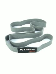Тканевый эспандер FITMAN EF-2041-Gr, MEDIUM (11-22 кг), петля 208*4 см, серый