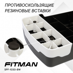 Степ-платформа FITMAN SPF-1030-BW, 2 уровня, черный/белый